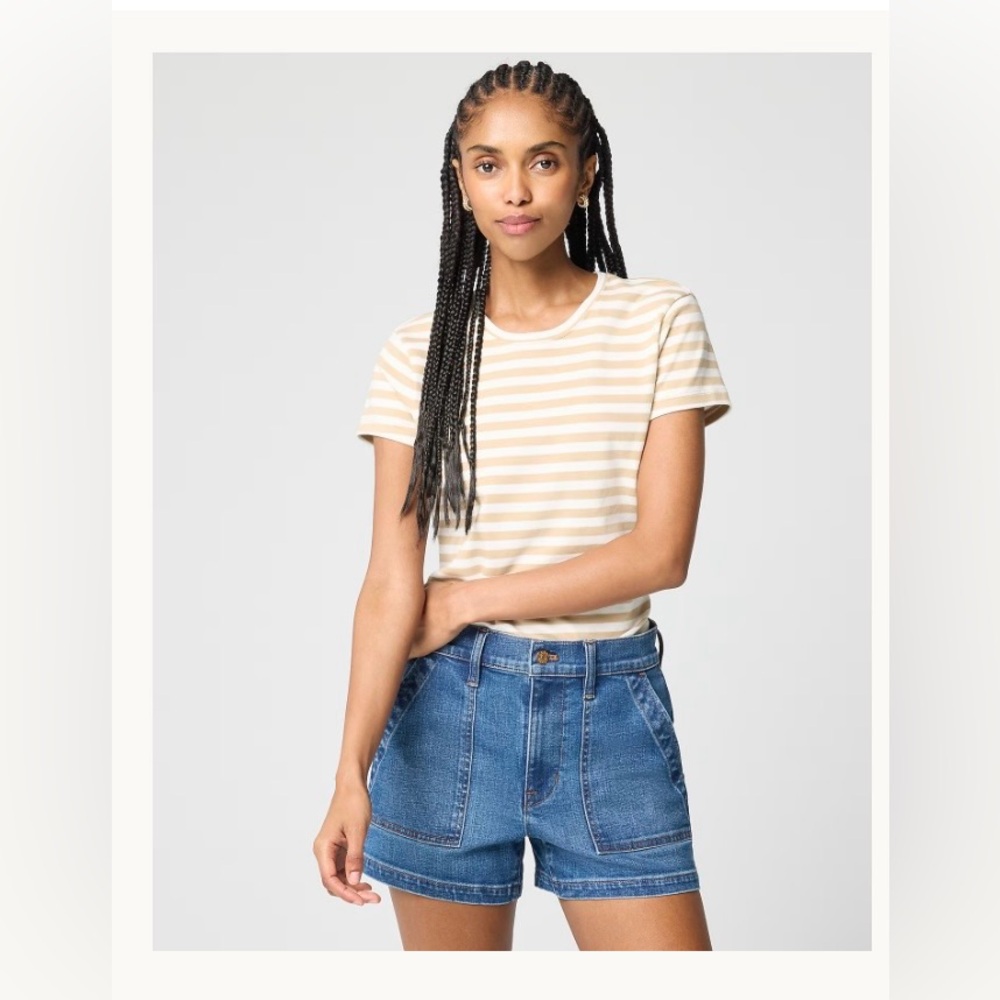 J. Crew Indigo Utility Denim Shorts - Womens 30